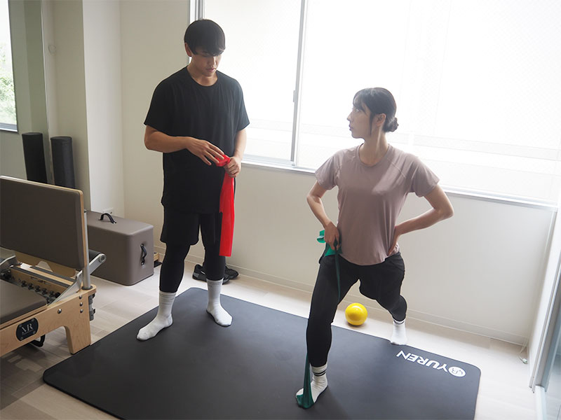 姿勢や身体の状態をチェック